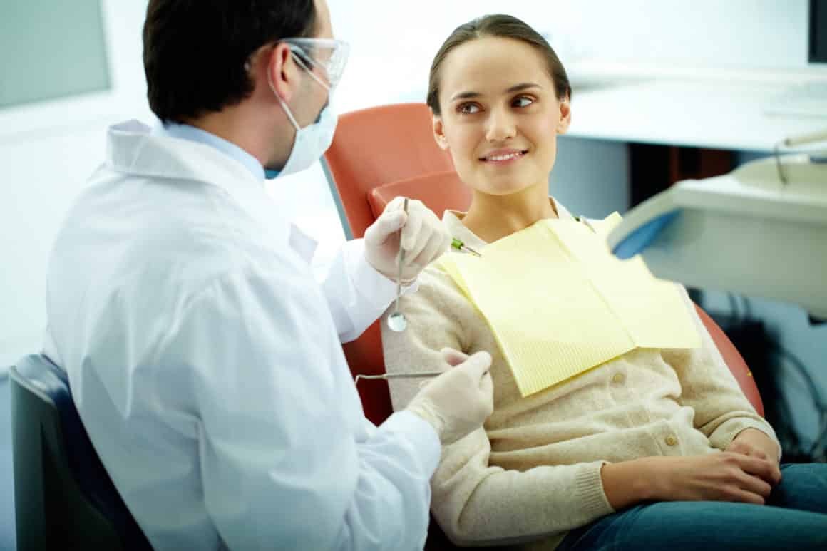 woman at the dentist