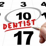 marking a dentist appointment on the calendar